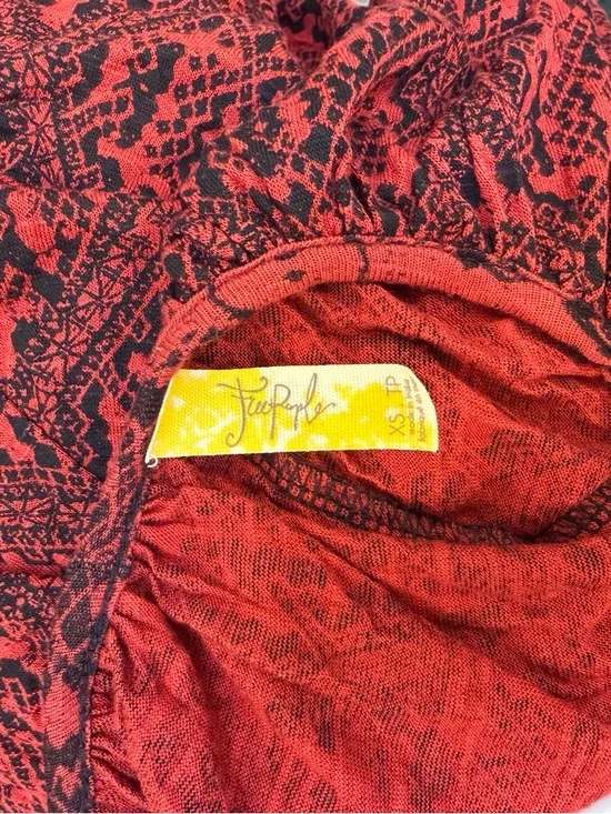 NWT Free People Double Dutch Flowy Halter Tank XS Oversized Handkerchief Hem - Picture 2 of 13